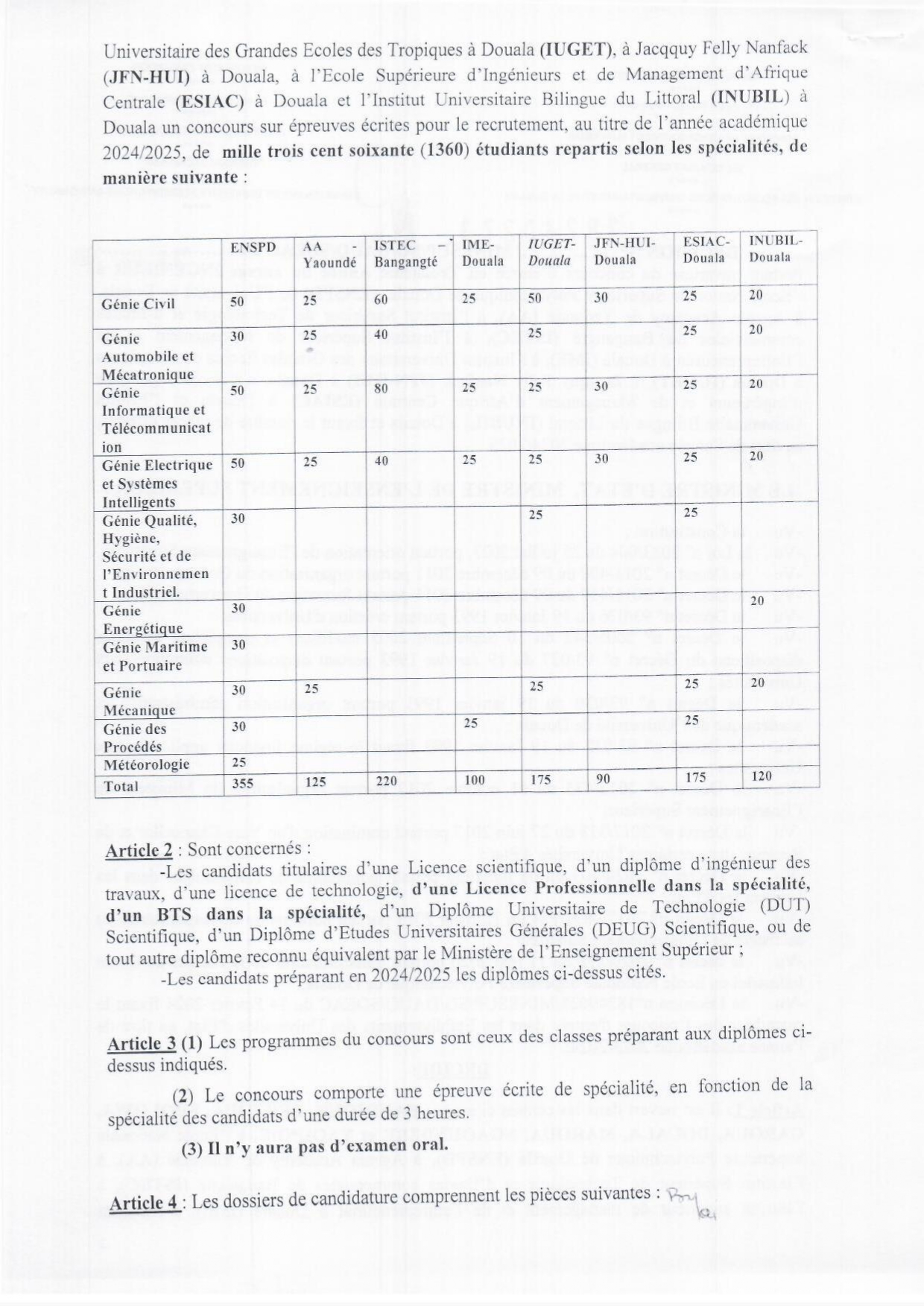 Suite Un Communiqu Publi Par Le Ministre D Etat Camerounais 